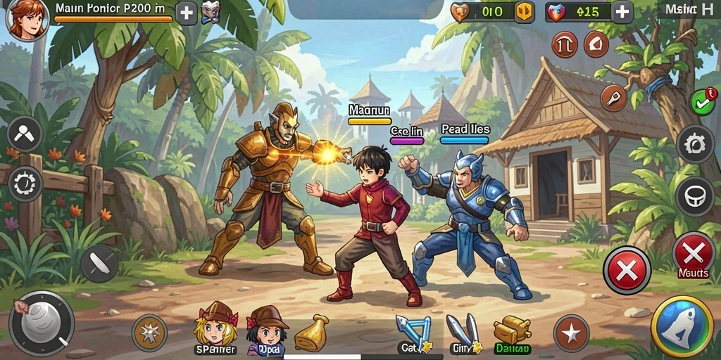 Tangkapan layar memperlihatkan mode multiplayer yang seru.
