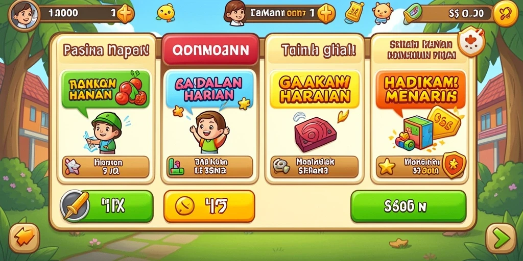 Pengaturan pertempuran yang strategis dan mendebarkan.