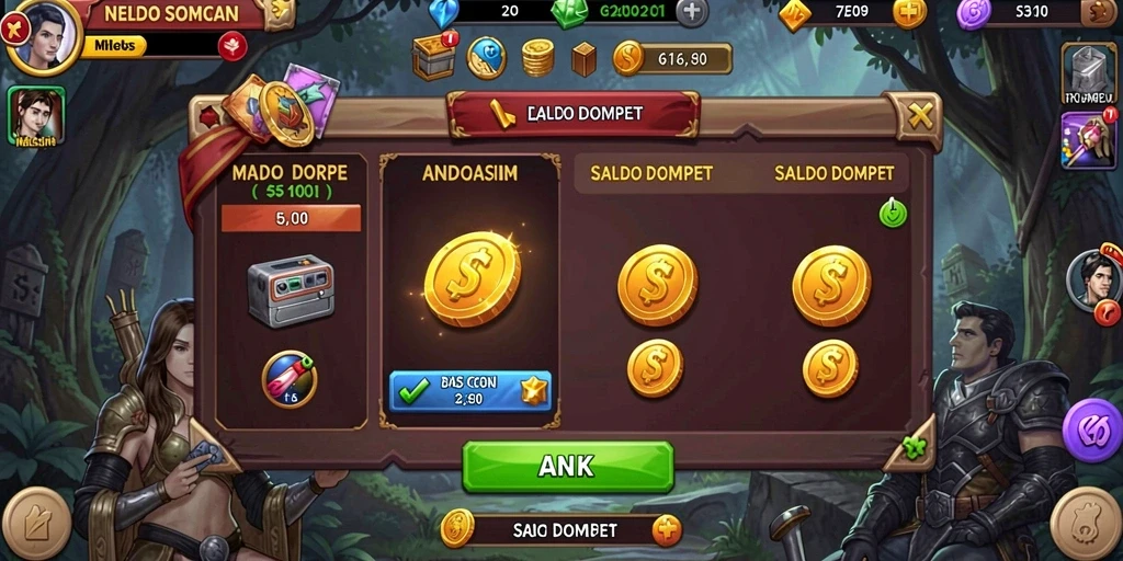 Sistem hadiah yang menarik perhatian pemain.